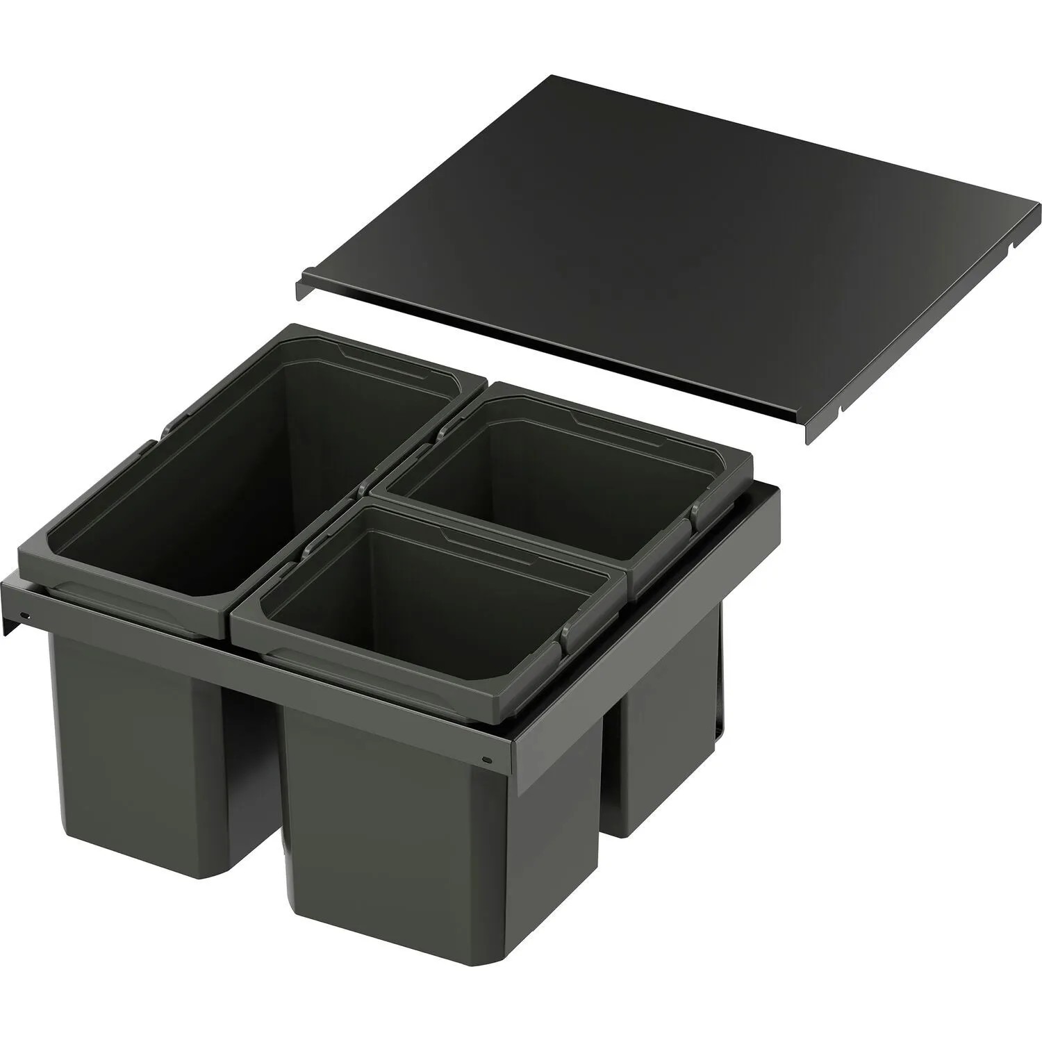 Vauth-Sagel Abfalltrennsystem Envi Flex Xs-256 Korpusbreite 500 mm 2x7, 1x12, Lava