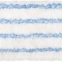 Ersatz-Nassbezug für Bodenwischer, Mikrofaser mit blauen Streifen.