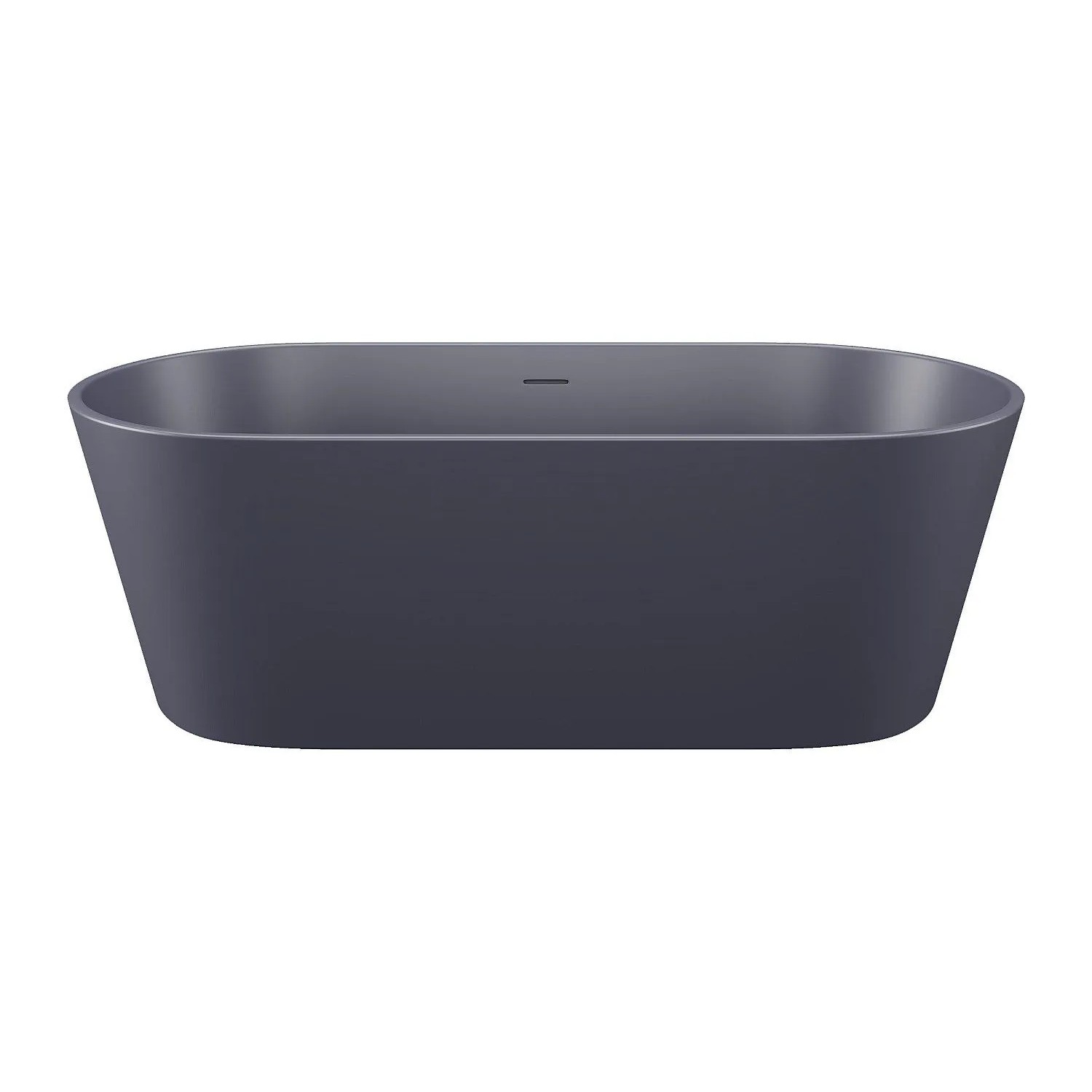 Vente-unique Freistehende Badewanne Luzeca Marineblau 159 cm