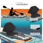 Tectake Stand Up Paddle Board 2in1, aufblasbar, mit Kajak-Sitz und Paddel.