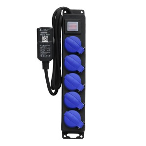 ALLEGRA MID Stromzähler PH10 mit 5-fach Steckdosenleiste für präzise Verbrauchsmessung.