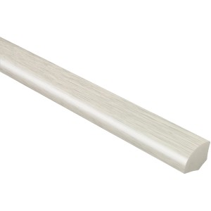 Heller, grauer Viertelstab aus Kunststoff, 14x14x2500 mm, zur Wand- und Bodenabdeckung.