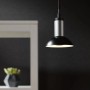 Paulmann Runa Pendelleuchte, schwarz-anthrazit, aus Metall. Moderne Hängelampe für GU10 Leuchtmittel.