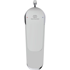 Ideal Standard Ceraflex Grande Waschtischarmatur in Chrom, Aufsicht.