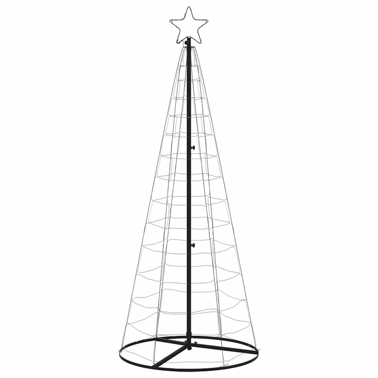 vidaXL LED Weihnachtsbaum 200 LEDs Mehrfarbig 182 cm 4016451