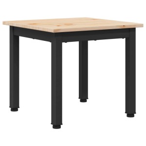 vidaXL Couchtisch Natur 40 x 40 x 36 cm Massives Kiefernholz 892753