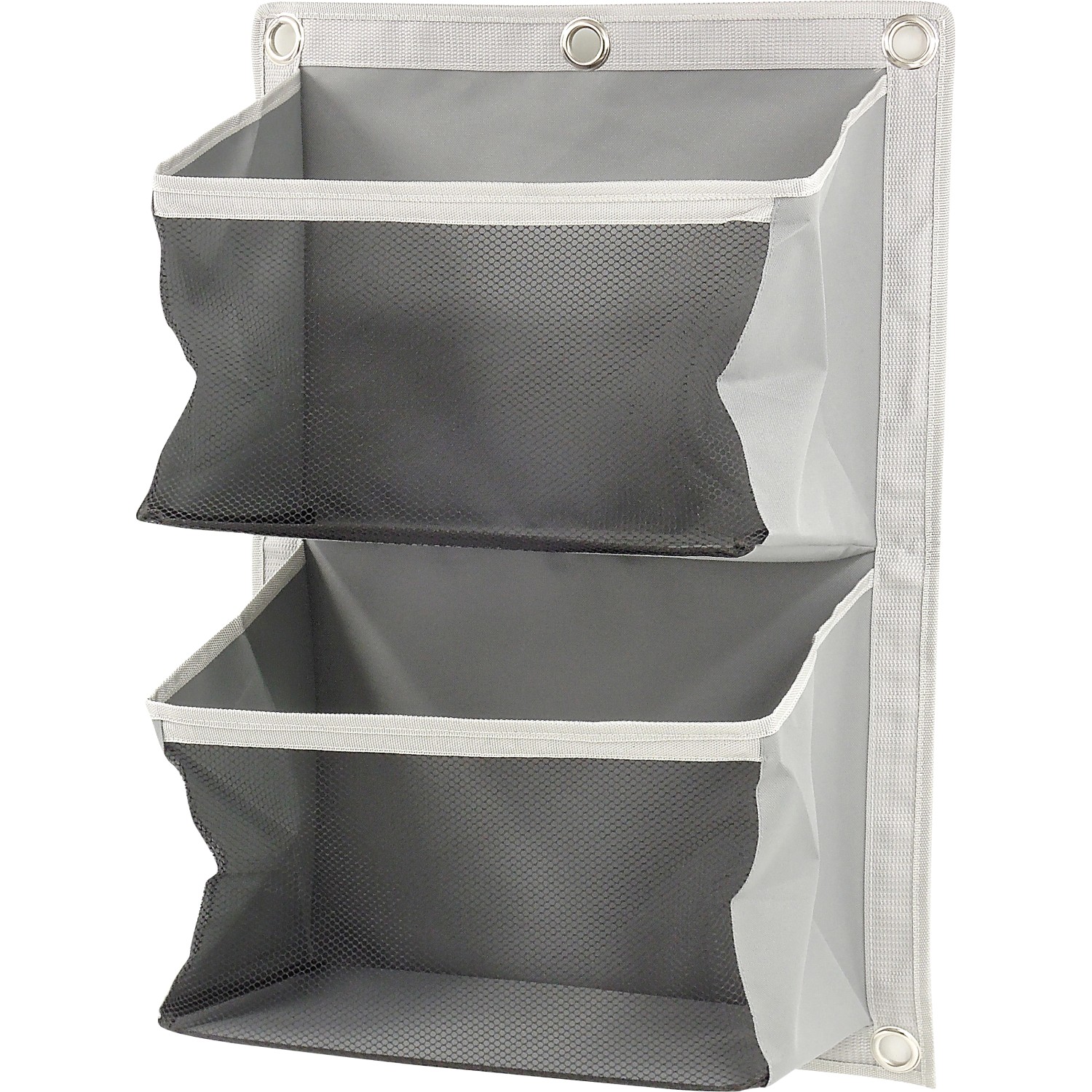LUX Wandorganizer Textil mit 2 Taschen Grau
