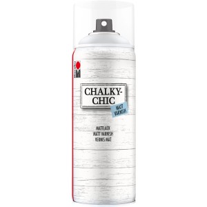 Marabu Chalky-Chic Mattlack Spray 400ml, farblos. Buntlack-Spray für Vintage-Look und Schutz.