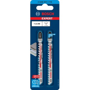 Bosch Expert T 141 HM Stichsägeblätter, 2 Stück, für Fiber Plaster, im Set