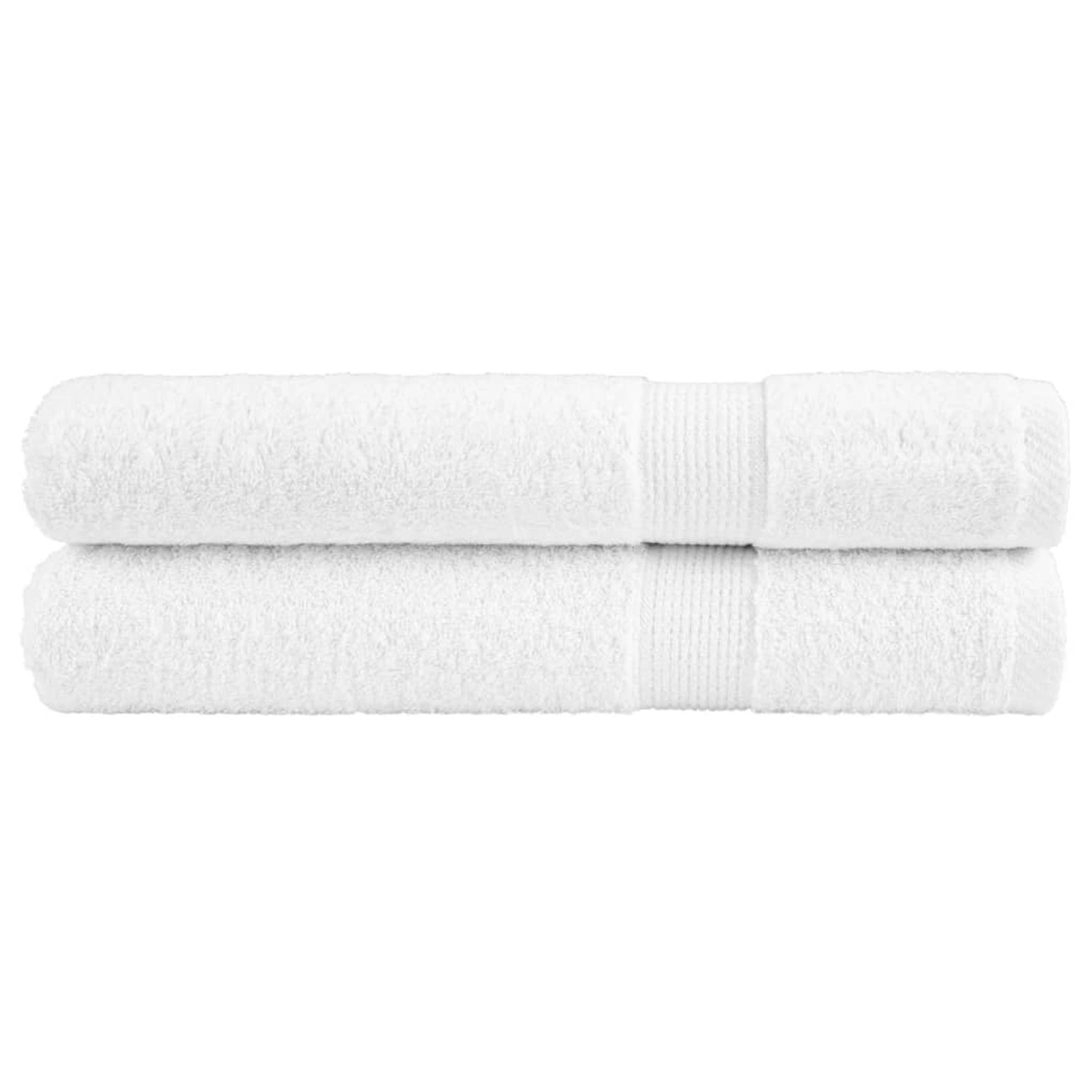 vidaXL Premium-Saunatücher 2 Stk Weiß 80x200cm 600g/m2 100% Baumwolle