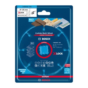 Bosch Expert Carbide Multi Wheel Trennscheibe, 125 mm, für Winkelschleifer mit X-Lock.