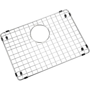 Helika Bodengitter aus Edelstahl für Spüle Quadro 45x32 cm, mit Schutzpuffern.