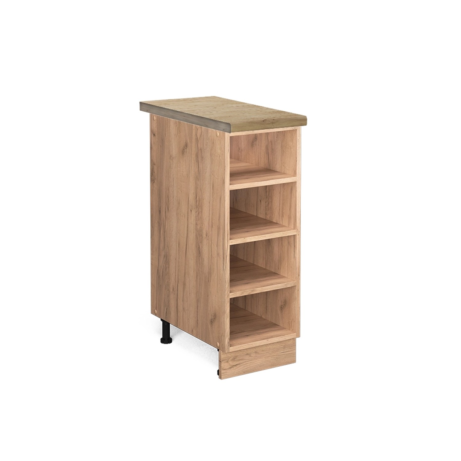 Vicco Küchenregal Fame-Line Offener Küchenschrank Goldkraft Eiche 30 cm AP Eiche