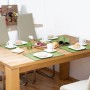 Relaxdays Tischset 6er Set Bambus Grün Rutschhemmend 45 cm x 30 cm_2