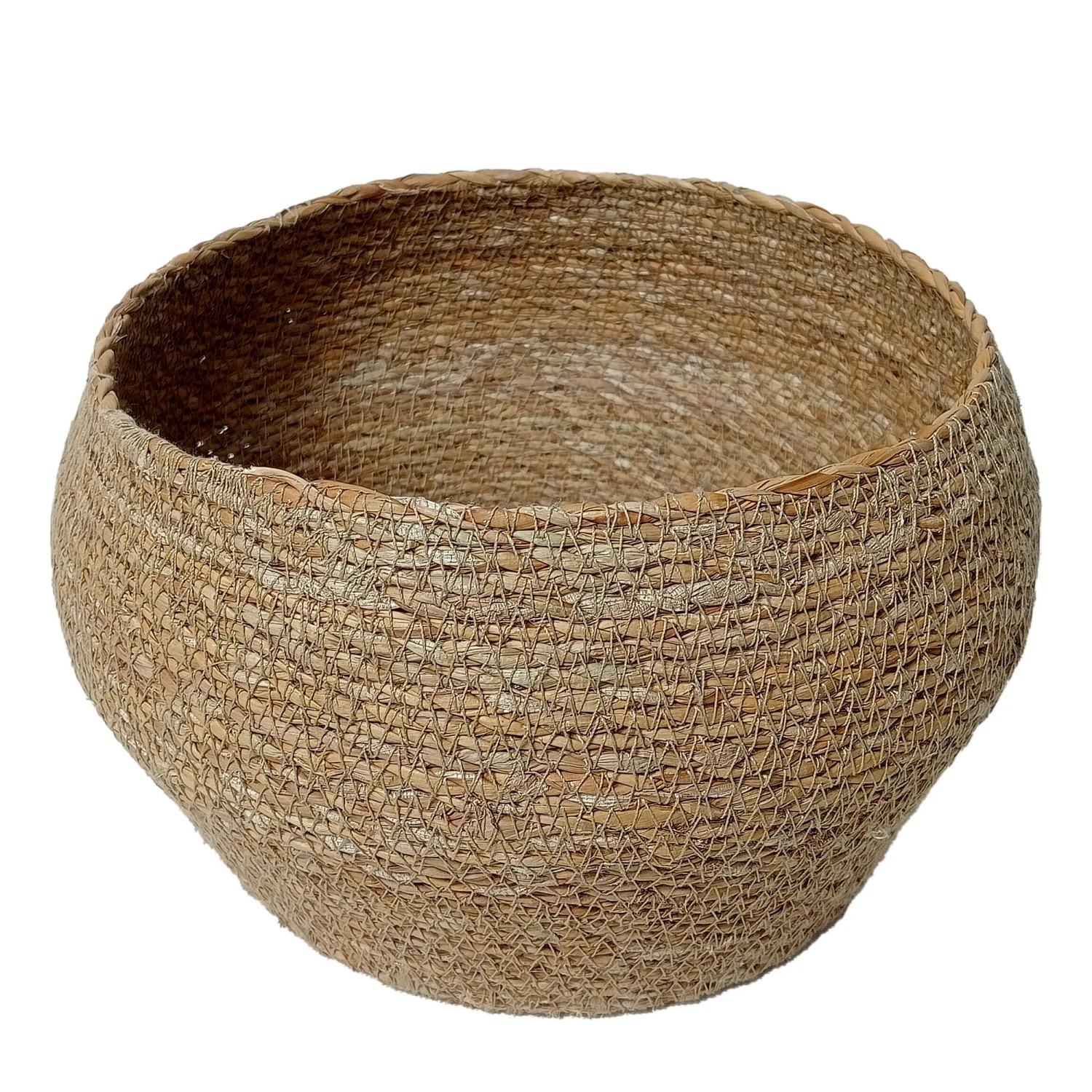 Naturfarbener Boltze Korb Truda aus Seegras, 12x21x12 cm, zur Aufbewahrung.