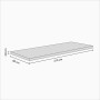 Flex-Well Arbeitsplatte Akazie, 210x60x3,8cm, zur Küchengestaltung. Robust und pflegeleicht.