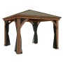 Westmann Moskitonetz 4er-Pack für Pavillon, 300x225cm, schützt vor Insekten.