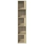 Eckregal Sonoma-Eiche, 5 Fächer, 164,5 cm hoch. Ideal als Büroschrank oder Bücherregal.