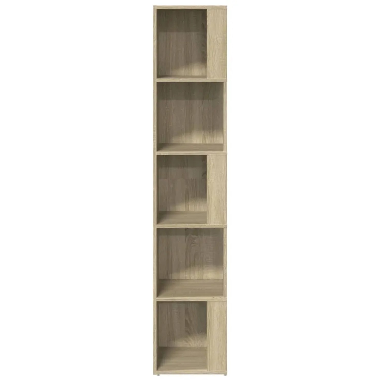 Eckregal Sonoma-Eiche, 5 Fächer, 164,5 cm hoch. Ideal als Büroschrank oder Bücherregal.