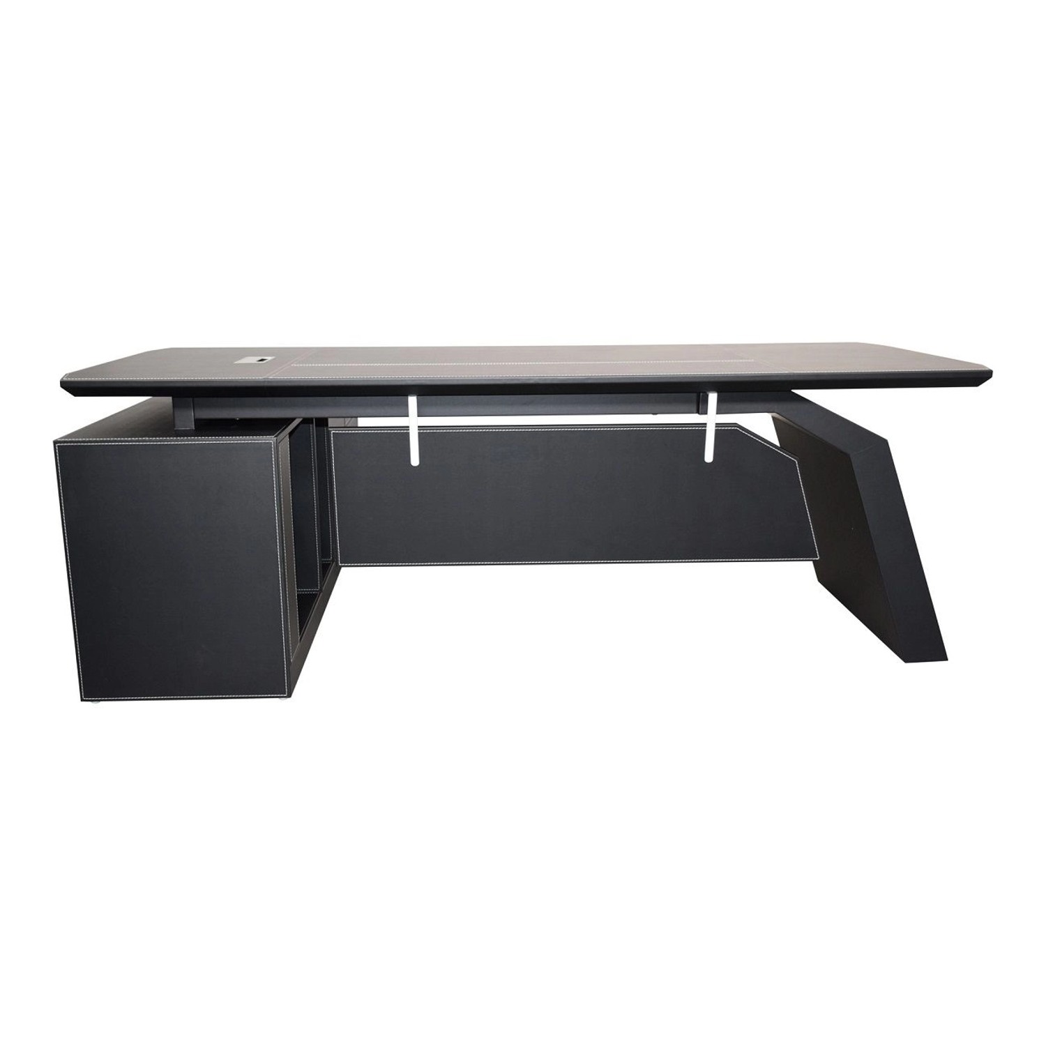 Jet-Line Luxus Chef Schreibtisch Pittsburgh Rechtsseitig Inklusive 2 Sidebo günstig online kaufen