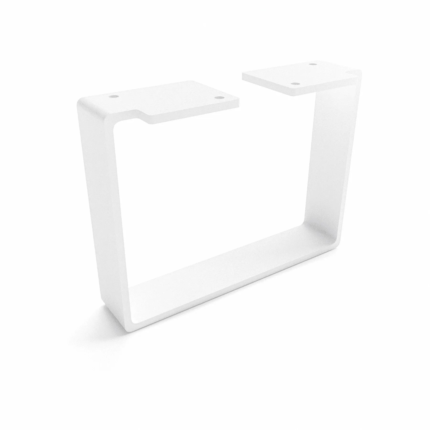 HEVVA Möbelbein LUXEMBURG 15 cm Hoch 20 cm Tief 1 Fuß Weiß
