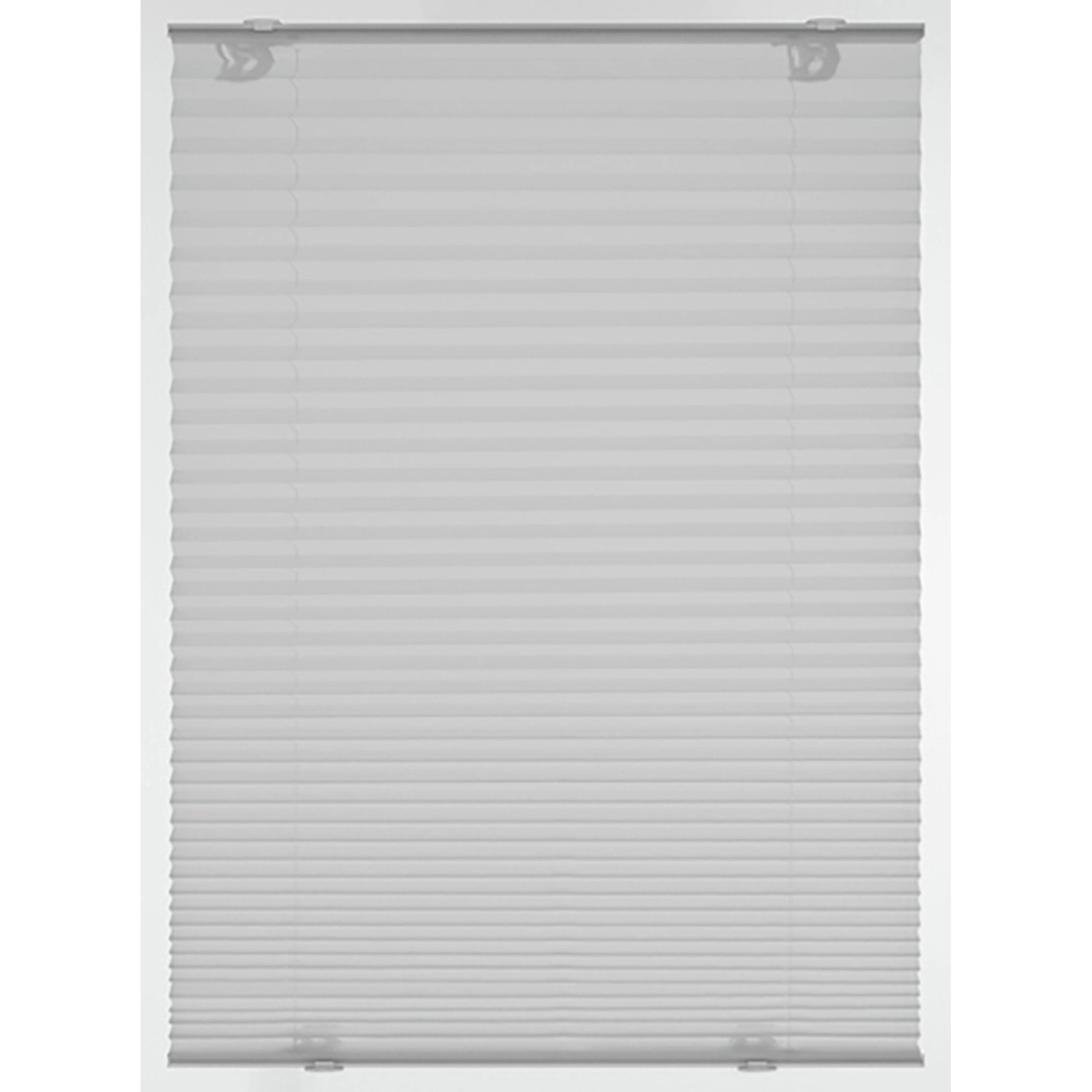 Gardinia Dachfenster-Plissee mit Saugnäpfe 95,3 cm x 122 cm Grau