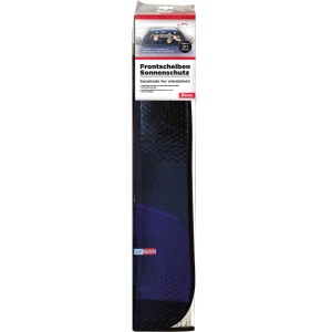 OkCars Frontscheibensonnenschutz Polizei Design, 130x70cm, schützt Auto vor Hitze.