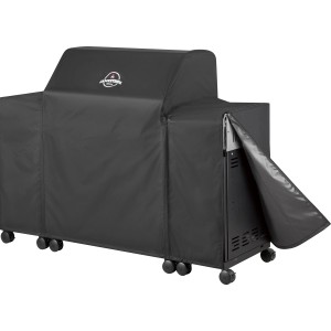 Schwarze Jamestown Grill-Abdeckhaube für 4-Brenner Gasgrill Knox mit/ohne Unterschrank.