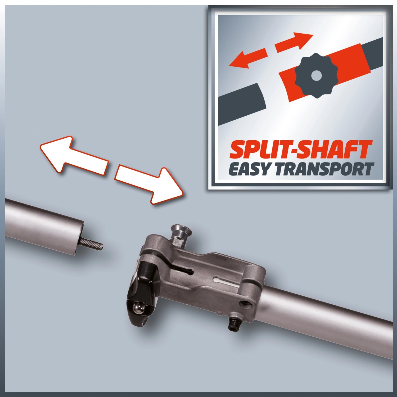 Einhell GC-BC 52 I AS Benzin-Sense mit Split Shaft Funktion für einfachen Transport.