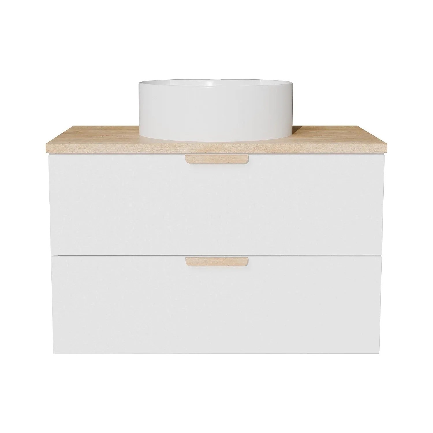 Vente-unique Einzelwaschtisch Avoreli Weiß 80 cm