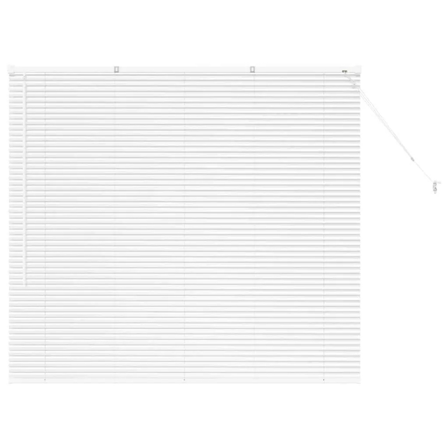 vidaXL Balkenjalousien mit Vorhängen Weiß 130 x 140 cm Aluminium 42005980 günstig online kaufen