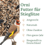 Orni Stieglitz Super Wildvogelfutter mit Stieglitz und Saatenmischung.
