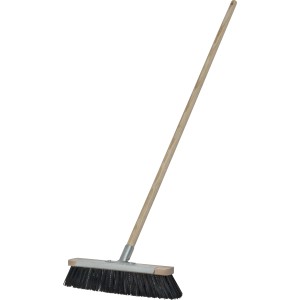 LUX Besen Elasdra mit Stiel, 140 cm, für grobe Reinigungsarbeiten im Haus & Hof.
