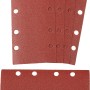LUX Schleifstreifen Classic K180, 93x185mm, gelocht, 5 Stück, Zubehör für Schwingschleifer.