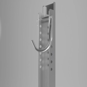 Fahrradhalter aus verzinktem Stahlblech für Premium Systemhäuser.