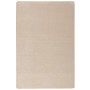 Rechteckiger, beiger Kurzflorteppich Joy Velours, 160x200 cm. Schützt Parkett und Laminat.