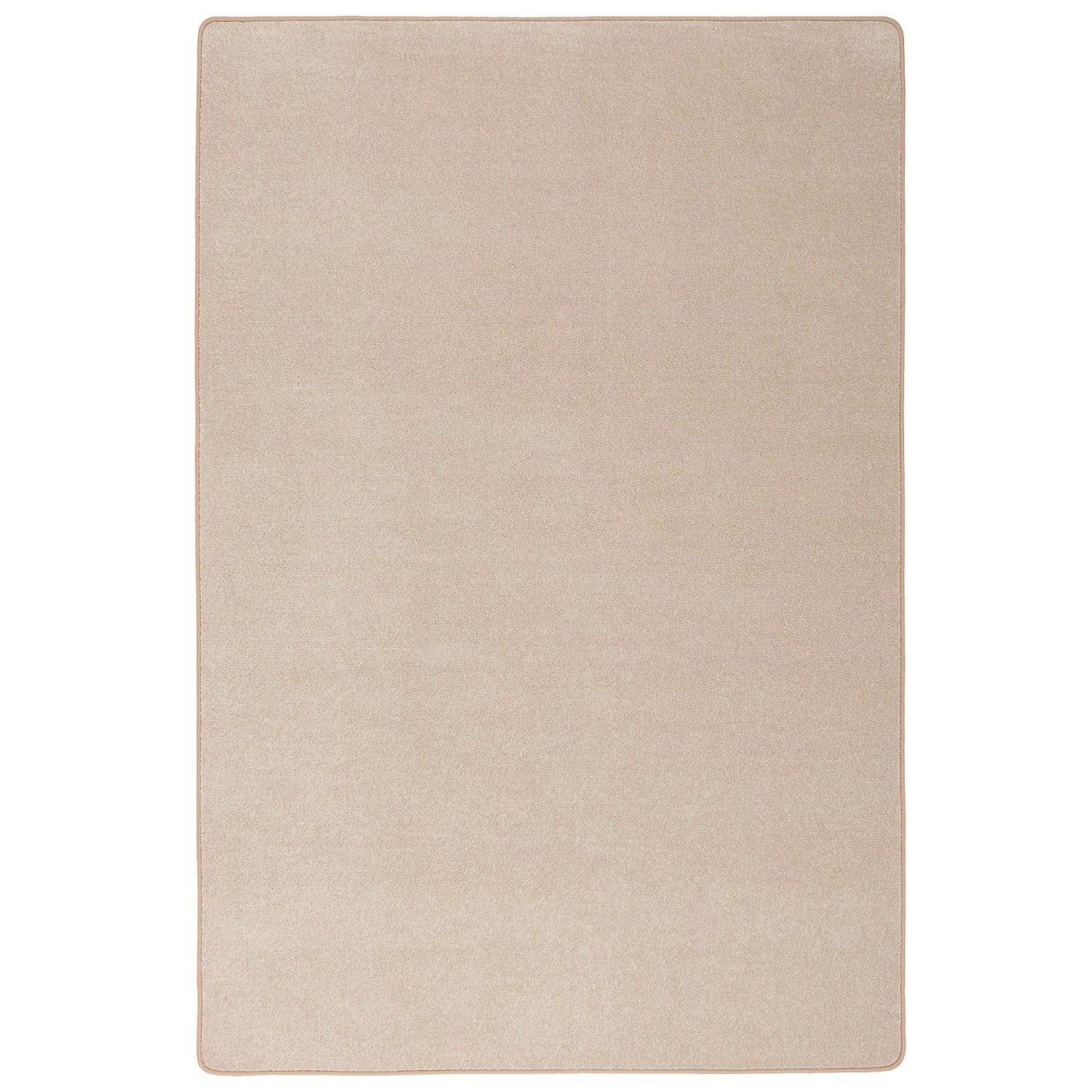 Rechteckiger, beiger Kurzflorteppich Joy Velours, 160x200 cm. Schützt Parkett und Laminat.