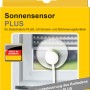 Verpackung des Schellenberg Sonnensensor Plus 1,5m Weiß für Rollladensteuerung per Zeitschaltuhr.