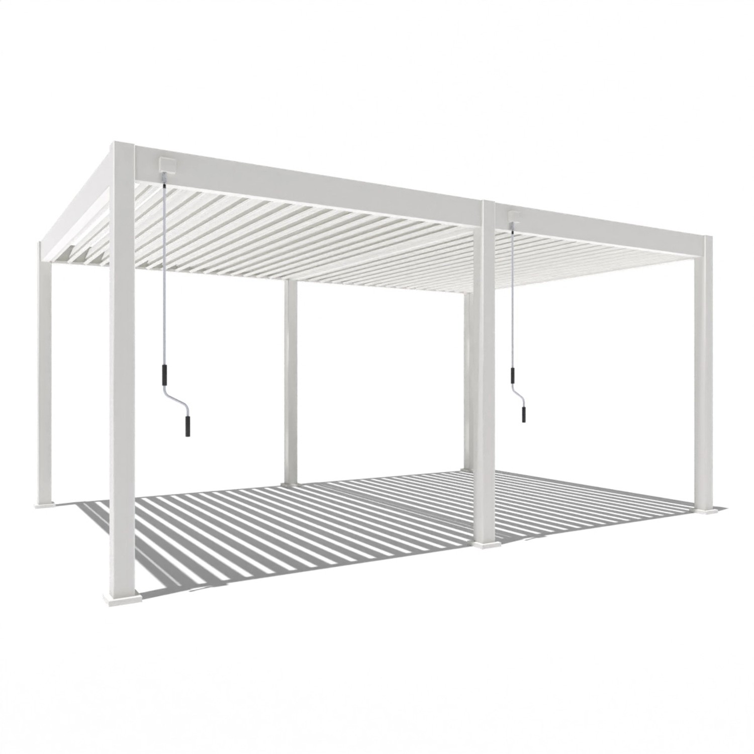 Weide Deluxe Aluminium Pavillon 3,6 x 5,3 M Weiß Pergola Freistehend