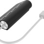 Schwarzer Hama USB-Hub mit 4 Ports USB 2.0 für Computerzubehör.