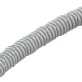 Flexibles, hellgraues Isolierrohr EN 16, Länge 25 m, für die Aufputzmontage.