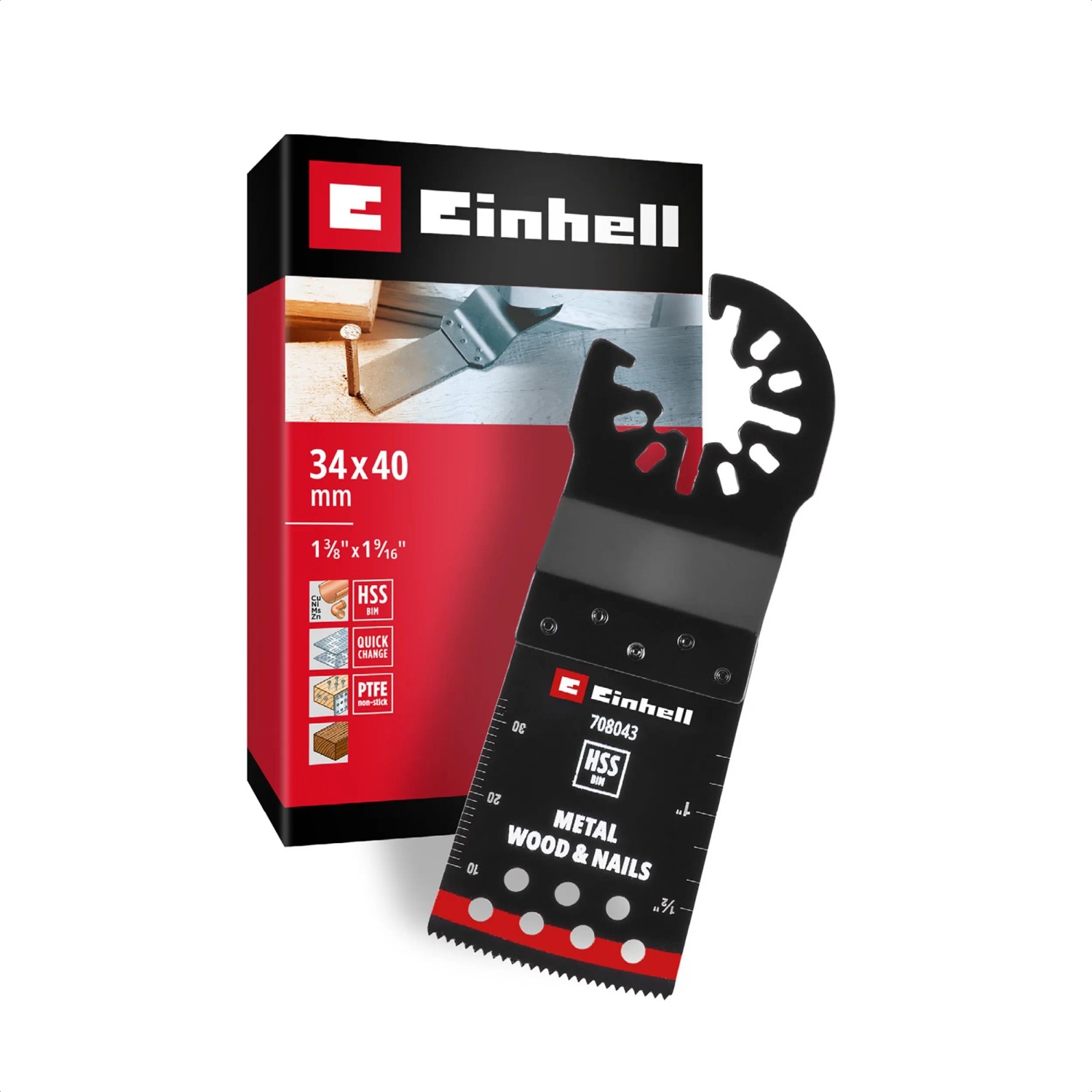 Einhell Tauchsägeblatt HSS BiM Curved 34 mm x 40 mm günstig online kaufen