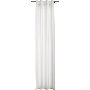 Weißer, halbtransparenter Schlaufenschal (245x135 cm) von Mydeco für Fenstervorhänge.