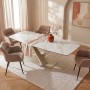 Vente-unique Essgruppe Malata Beige Weiß 260 cm 180 cm_2