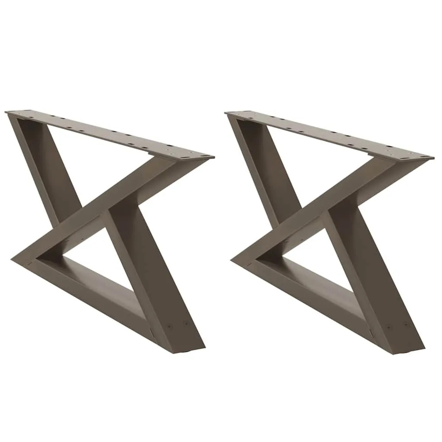 vidaXL Couchtischbeine 2 Stk Naturstahl 70x30-31,3 cm Stahl 4012695 günstig online kaufen