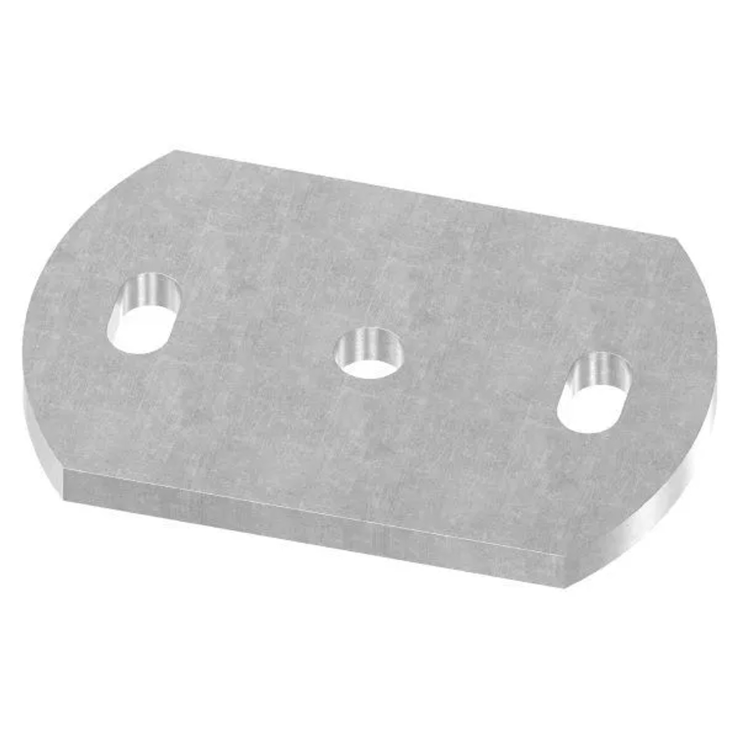FeNau Ankerplatte 120x80x8 mm 3 Bohrungen Stahl Roh