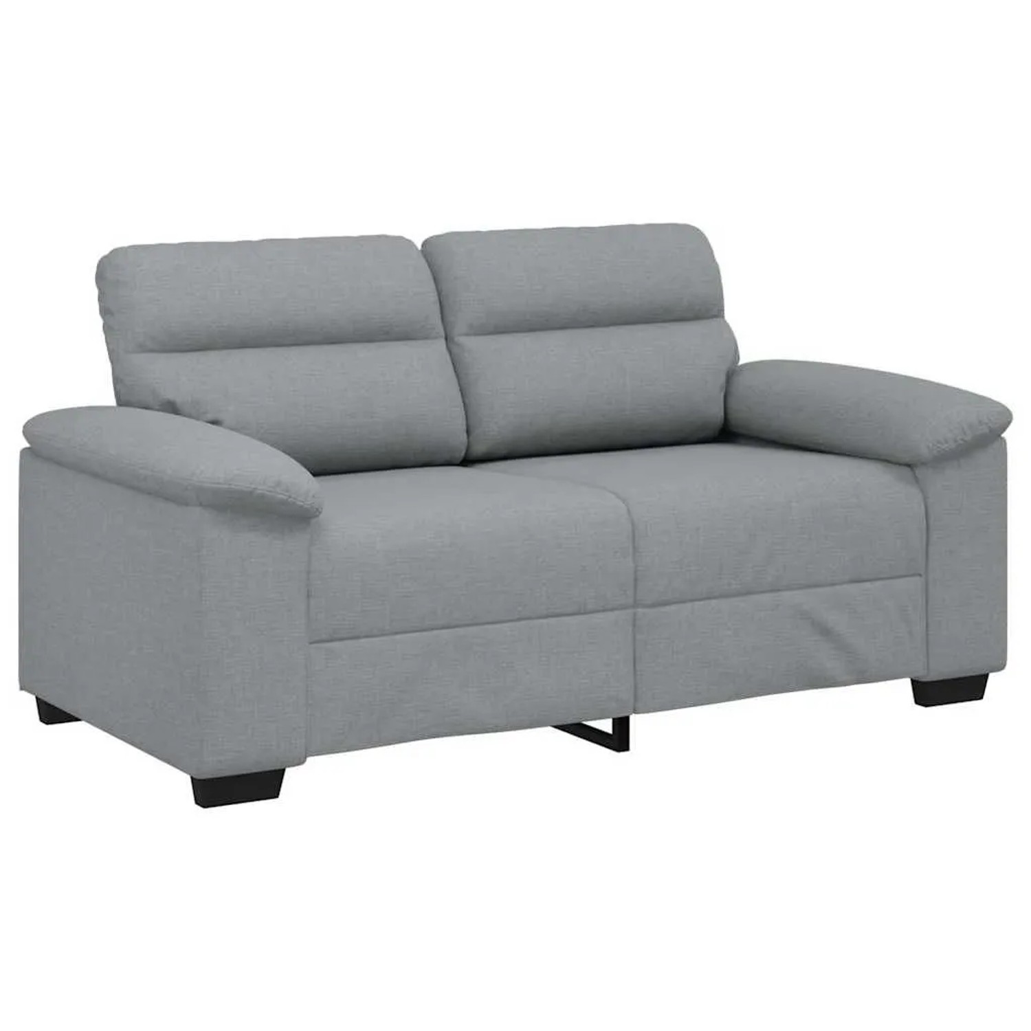 vidaXL 2-Sitzer-Sofa Hellgrau 120 cm Stoff 4105297 günstig online kaufen