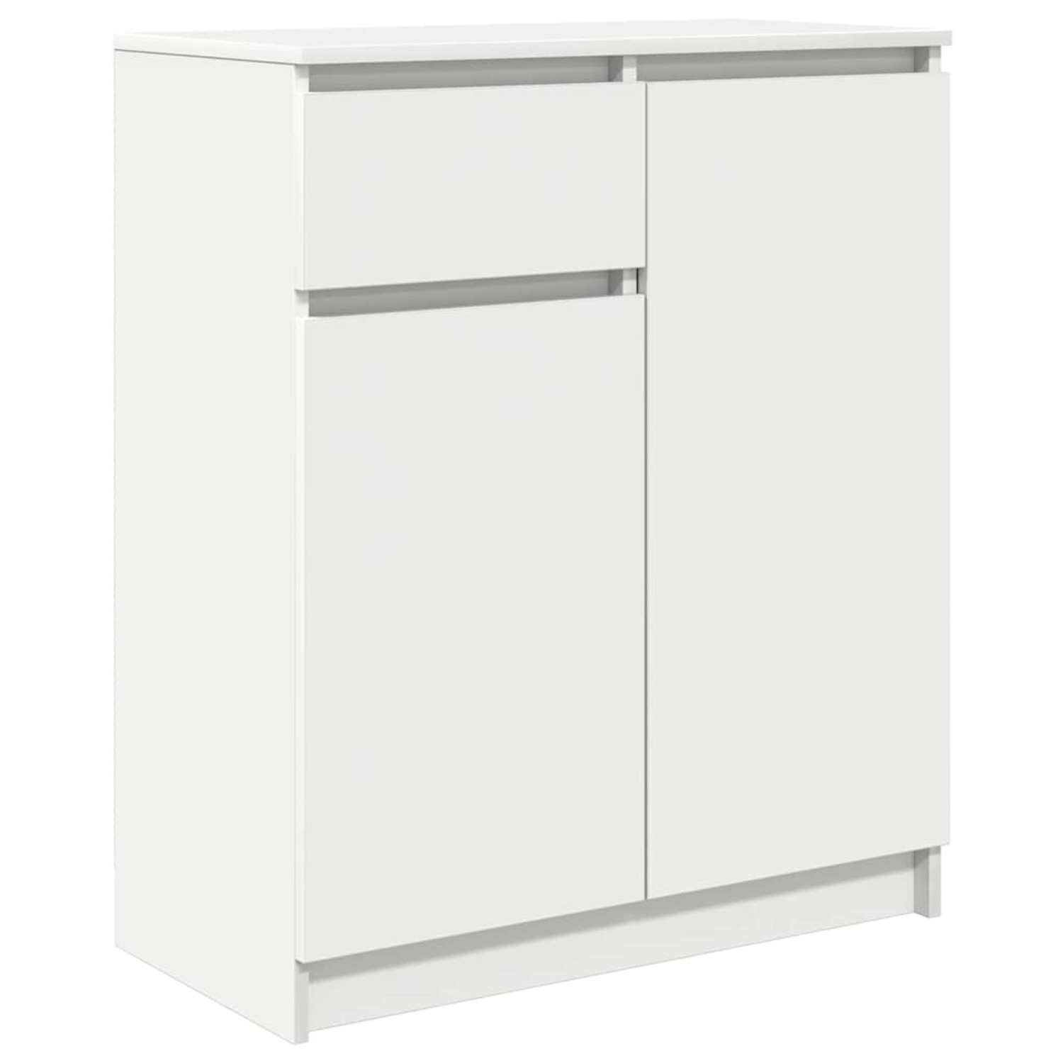 vidaXL Sideboard mit Schublade Weiß 71x35x84 cm Holzwerkstoff 861589