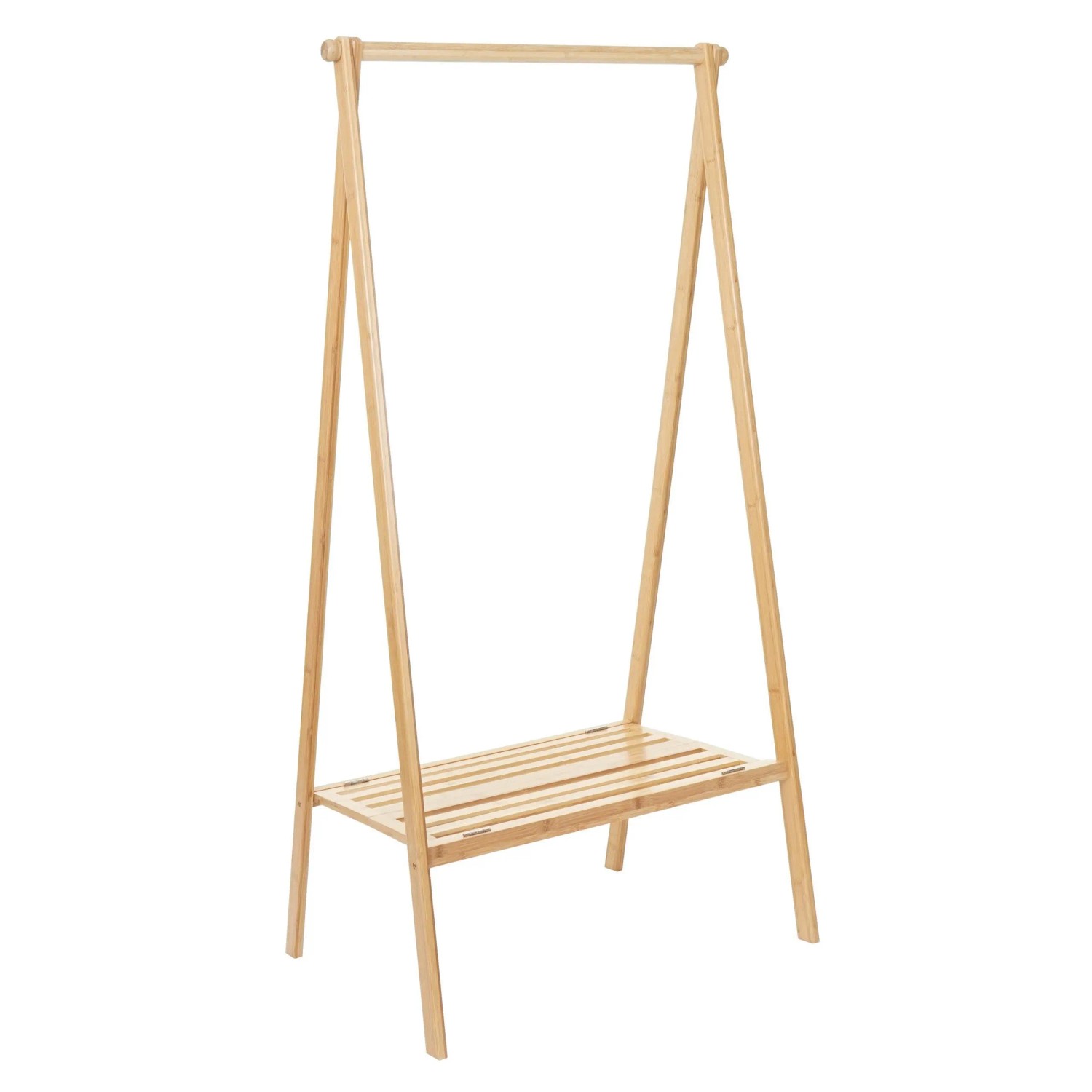 MCW Standgarderobe B82 Bambus Klappbar 150x84x57cm