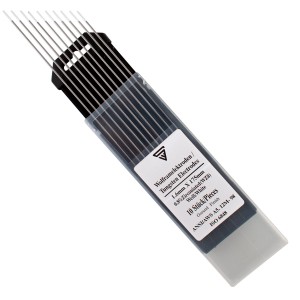 STAHLWERK Wolframelektroden WZ8, 1,6x175mm, 10er Set in Kunststoffbox. Schweißzubehör für WIG-Schweißgerät.